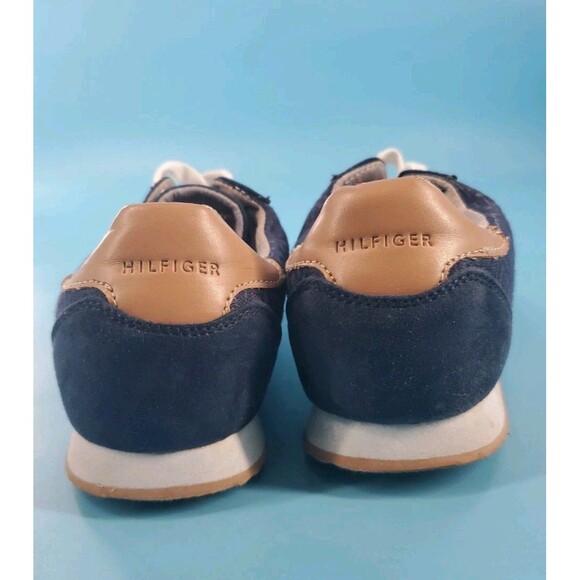 Tommy Hilfiger Sneaker 8.5 Womens Blue Monogram Lace Up Ankle Flat Shoe TWMADDIE - Picture 7 of 13
